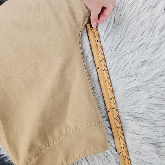 Lauren Ralph Lauren Womens Pants Size 14 Tan Wool Blend Stretch Pull-On Business - Picture 9 of 10